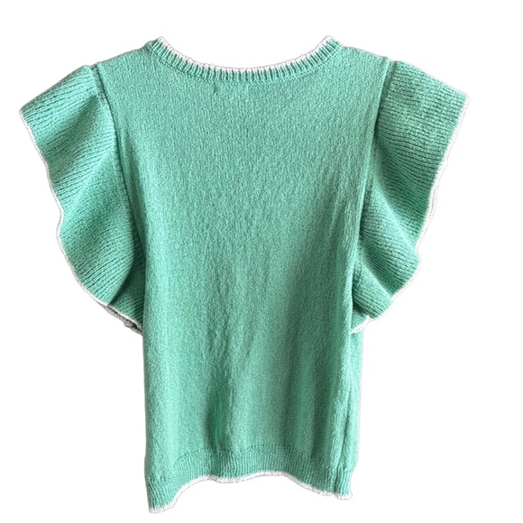 Jodifl Green Ruffle Sleeve Top - Picture 2 of 5
